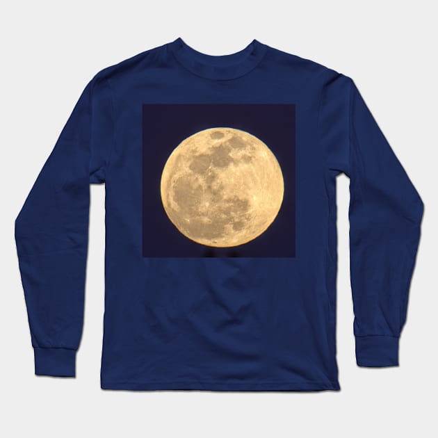 Full Moon Long Sleeve T-Shirt by laceylschmidt